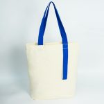 Wholesale Simple Multicolor Ribbon Canvas Tote Bag - Image 7