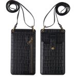 Wholesale Women Fashion Multifunctional Crossbody Vertical Retro Mini One Shoulder Crocodile Pattern Coin Purse - Image 9