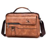 Wholesale Men Fashion Casual Retro PU Crossbody Bag - Image 6