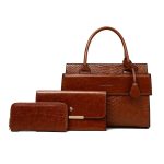 Wholesale Vintage Large Capacity Crocodile Handbags Sets - Image 8