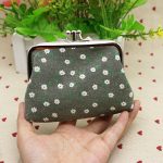 Women Fashion Vintage Double Layer Rose Canvas Compact Wallet - Image 11