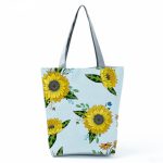 Wholesale Women'S Lazy Sunflower Print One Shoulder Shopping Bag - Image 11