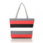 Wholesale Women Fashion Canvas Stripe Tote Bag - Image 13