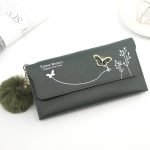 Women Fashion Bowknot Solid Color Long Coin Purse - Image 9