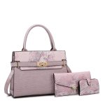 Wholesale Women Fashion Snake Pattern Large Capacity Handbag Sets