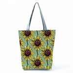 Wholesale Women'S Lazy Sunflower Print One Shoulder Shopping Bag - Image 12