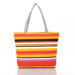 Wholesale Women Fashion Canvas Stripe Tote Bag - Image 14