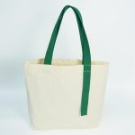 Wholesale Simple Multicolor Ribbon Canvas Tote Bag