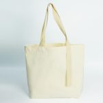 Wholesale Simple Multicolor Ribbon Canvas Tote Bag - Image 3