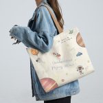 Women'S Fashion Graffiti Vintage Large Capacity Canvas Tote Bag - Image 17