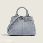 Women Fashion Casual Retro Washed Denim Handbag