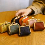 Women Fashion Casual Solid Color Genuine Leather Mini Coin Wallet - Image 3
