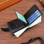 Men'S Fashion Simple Solid Color Pu Leather Coin Wallet - Image 4
