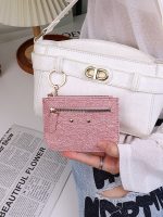 Women Fashion Solid Color Mini Card Holder Wallet - Image 2