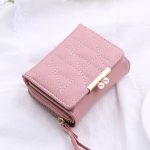 Women Fashion Pu Leather Mini Zipper Compact Wallet - Image 2
