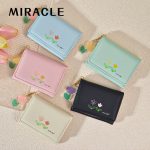 Women Fashion Tulip Simple And Fresh Short Wallet - Image 2