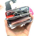 Women Fashion Solid Color Clip Compact Wallet - Image 3
