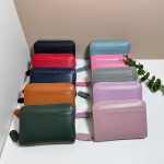 Women Simple Solid Color Pu Mini Wallet