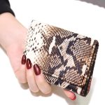 Women Fashion Snake-Pattern Fold-Over Wallet - Image 2