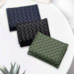 Women Fashion Solid Color Woven Multi-Card Folding Wallet - Image 2