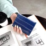 Women Simple Solid Color Folding Flap Cover Mini Wallet - Image 2