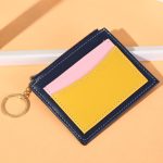 Women Fashion Color Block Multi Card Wallet - Image 3