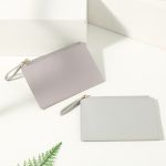 Women Fashion Simple Solid Color Zipper PU Wallet - Image 3