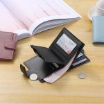 Wholesale Women Simple Solid Color Square PU Wallet - Image 3