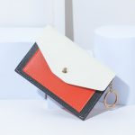 Wholesale Women Fashion Simple Color Block Flap Square Wallet - Image 3