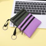Wholesale Women Simple Solid Color Multi-Pocket Zipper Wallet - Image 2