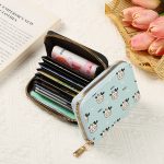 Wholesale Women Fashion Cartoon Cow Print Mini Wallet - Image 2