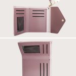 Wholesale Women Fashion Simple Solid Color Tassel Pendant Three-Fold Wallet - Image 3