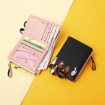 Wholesale Women Fashion Cute Cartoon Animal Embroidered Folding Mini Wallet - Image 3