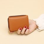 Wholesale Women Fashion Solid Color PU Mini Wallet - Image 3