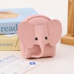 Wholesale Women Fashion Casual Solid Color Elephant Pattern PU Zipper Wallets
