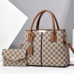 Women Fashion Printed Large Capacity Handbag Bag Set - Image 3