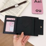 Wholesale Women Simple Solid Color Pu Leather Three-Fold Wallet - Image 3