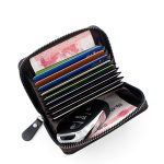Wholesale Men Fashion Splice Multi-Card Zipper Wallet - Image 2