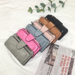Wholesale Women Fashion Solid Color Long Buckle Wallet - Image 5