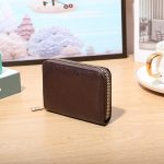 Wholesale Fashion Simple Solid Color Litchi Pattern Multi Card Wallet