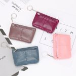 Wholesale Women Fashion Solid Color Leather Card Bag Zipper Wallet - Image 3