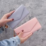 Wholesale Simple Solid Color Multi-Function Litchi Pattern Wallet - Image 3