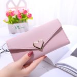 Wholesale Fashion Solid Color Heart-Shaped Multi-Card Wallet - Image 3