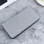 Wholesale Business Canvas Zip Large Capacity Multi-Card Slot Wallet - Image 3