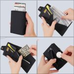 Wholesale Men'S Casual Aluminum Alloy Zipper Carbon Fiber Metal Card Holder Wallet - Image 4