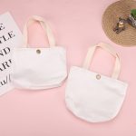 Wholesale Fashion Solid Color Simple Canvas Handbag - Image 2