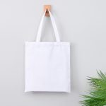 Wholesale Women Simple Solid Color Canvas Shopping Bag - Image 2
