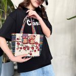 Wholesale Women Fashion Ethnic Embroidered Canvas Tote Bag - Image 3