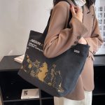 Wholesale Women Fashion Large Capacity Canvas Tote Bag - Image 3