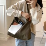 Wholesale Women Fashion Design Paneled Canvas Tote Bag - Image 3